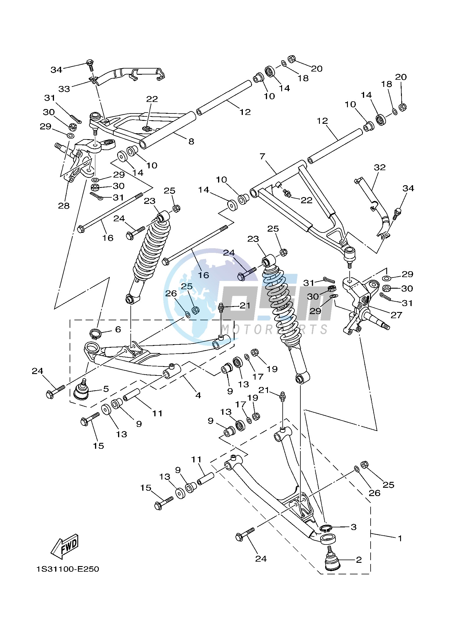 FRONT SUSPENSION & WHEEL