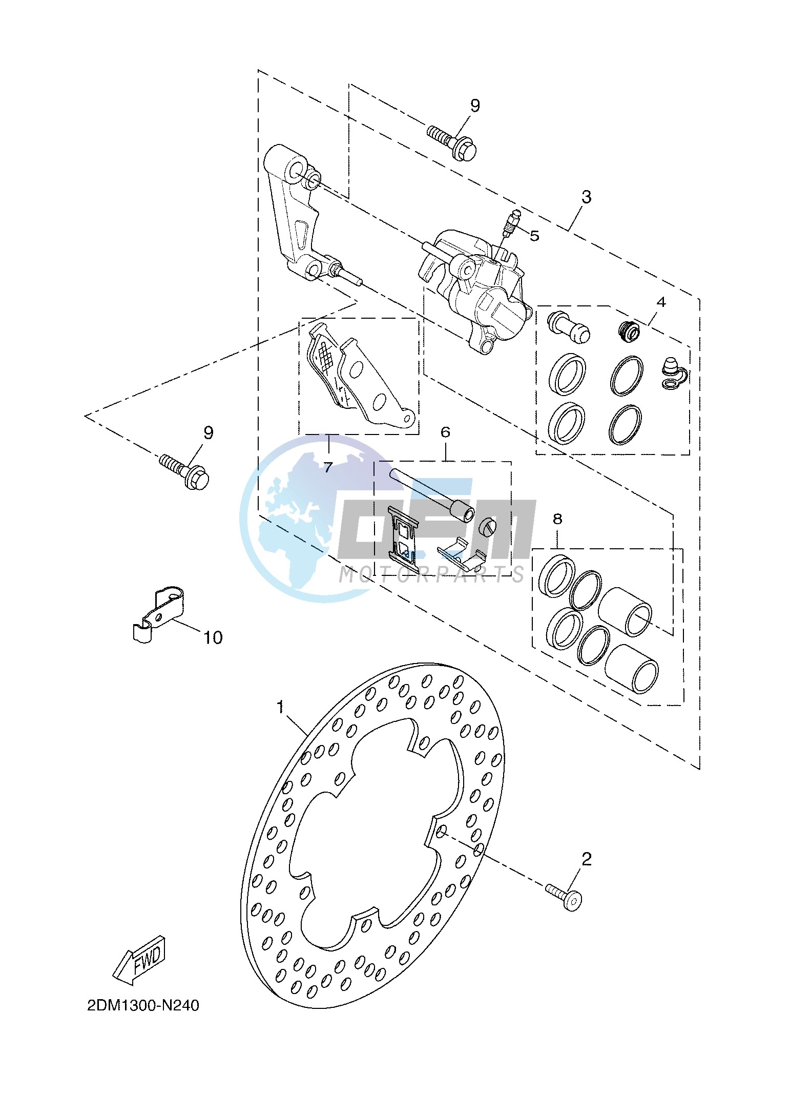 FRONT BRAKE CALIPER