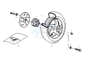 Runner PUREJET 50 drawing Rear Wheel