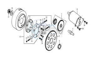 HD 125 drawing STARTER CLUTCH