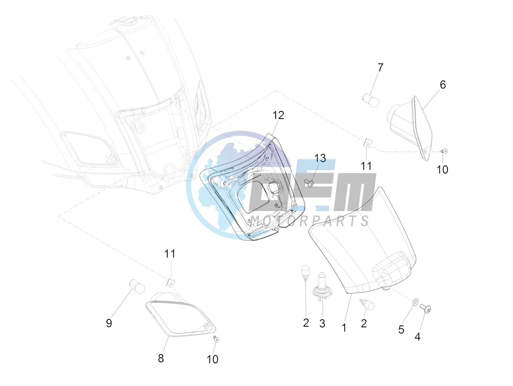 Rear headlamps - Turn signal lamps