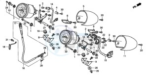 GL1500C drawing METER