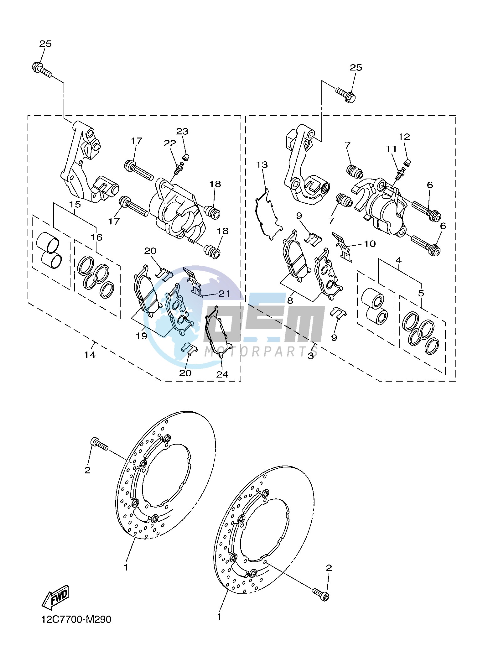 FRONT BRAKE CALIPER