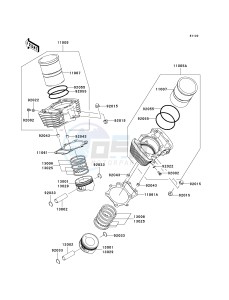 VN 1600 D [VULCAN 1600 NOMAD] (D6F-D8FA) D7FA drawing CYLINDER_PISTON-- S- -