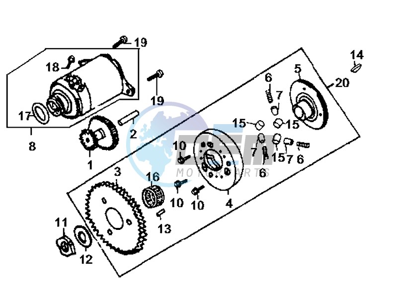 STARTER / OILPUMP