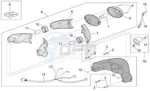 Scarabeo 50 Di-Tech drawing Tail light