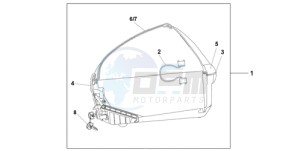 XL700VA9 UK - (E / ABS MKH) drawing NEW 45L TOPBOX SHASTA WHITE