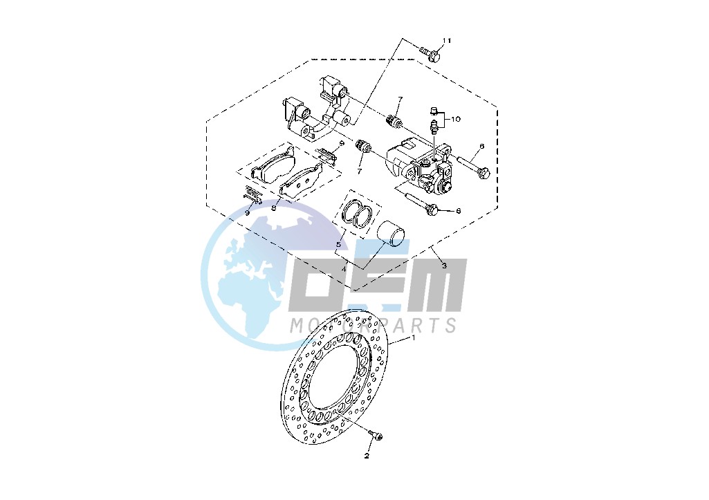 REAR BRAKE CALIPER