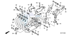 CB600FA39 Australia - (U) drawing EXHAUST MUFFLER