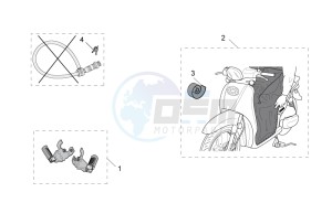 Scarabeo 100 4T e3 drawing Acc. - Various