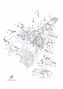 XTZ690 TENERE 700 (BNW1) drawing FRAME