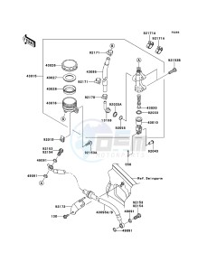 VERSYS KLE650CEF XX (EU ME A(FRICA) drawing Rear Master Cylinder