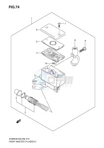 SV650S (E3-E28) drawing FRONT MASTER CYLINDER (SV650K8 K9)