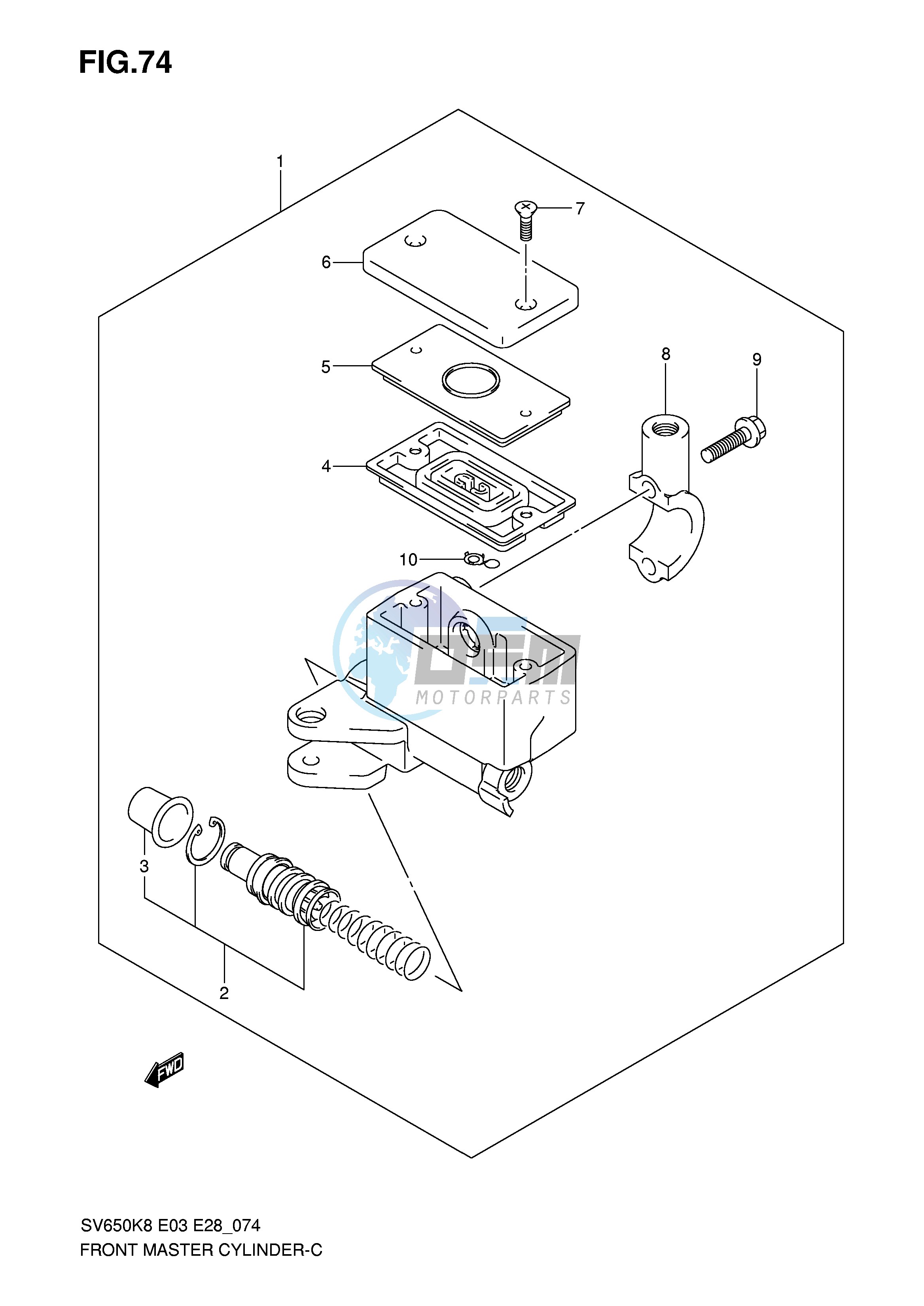 FRONT MASTER CYLINDER (SV650K8 K9)