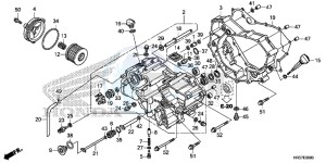 TRX420FA1G TRX420 Europe Direct - (ED) drawing FRONT CRANKCASE COVER (TRX420FA1/FA2)