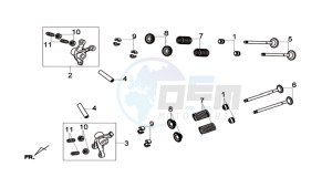 GTS 125I drawing VALVES