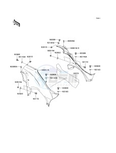 KVF 750 E [BRUTE FORCE 750 4X4I NRA OUTDOORS] (E8F-E9FA) E8F drawing SIDE COVERS