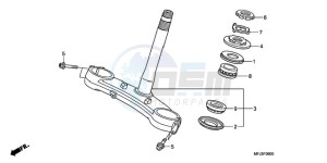 CBR600RAA UK - (E / ABS) drawing STEERING STEM