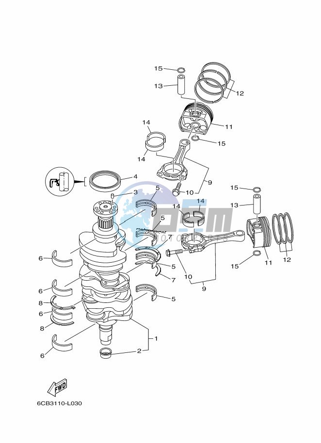 CRANKSHAFT--PISTON