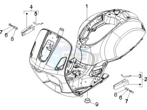 GTS 250 USA drawing Frame - bodywork