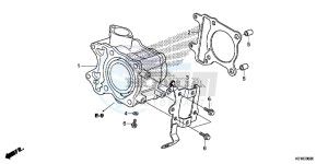 SH125DSE SH125DS UK - (E) drawing CYLINDER