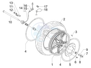 NRG 50 power DT serie speciale (D) Germany drawing Front wheel