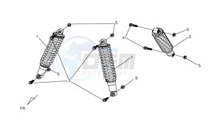 QUAD LANDER 300S drawing REAR SUSPENSION