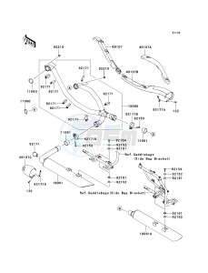 VN 1700 B [VULCAN 1700 VOYAGER ABS] (9FA) B9FA drawing MUFFLER-- S- -