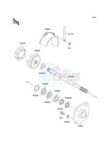 JF 650 K [X2] (K2) [X2] drawing DRIVE SHAFT