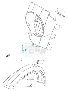 TS185ER (E1) drawing HEADLAMP HOUSING (TS185ERT ERW ERX)