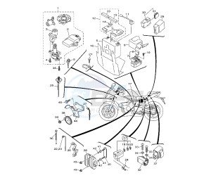 XJ6-S DIVERSION ABS 600 drawing ELECTRICAL 2