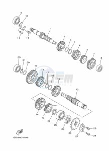 YBR125E YBR125 (BN9F) drawing TRANSMISSION