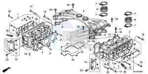 GL1800BF F6B Bagger - GL1800BF UK - (E) drawing CYLINDER HEAD