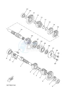 YZF-R125A YZF-R125 ABS R125 (BR61 BR61 BR61 BR61) drawing TRANSMISSION