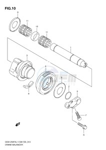 GSX1250FA (E28) drawing CRANK BALANCER