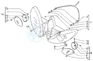 X9 180 Amalfi drawing Head lamp