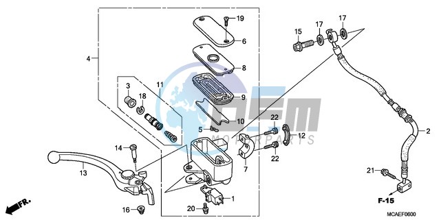 FRONT BRAKE MASTER CYLINDER