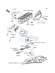 NINJA ZX-10R ZX1000D6F FR GB XX (EU ME A(FRICA) drawing Fuel Injection