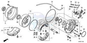 TRX420TED TRX420 Europe Direct - (ED) drawing REAR BRAKE PANEL