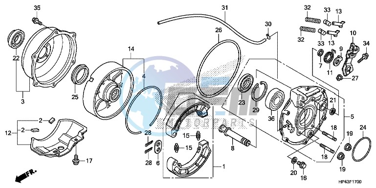 REAR BRAKE PANEL