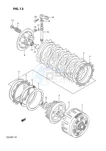 TS200R (E4) drawing CLUTCH