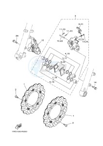 MT07 700 (1WSA) drawing FRONT BRAKE CALIPER