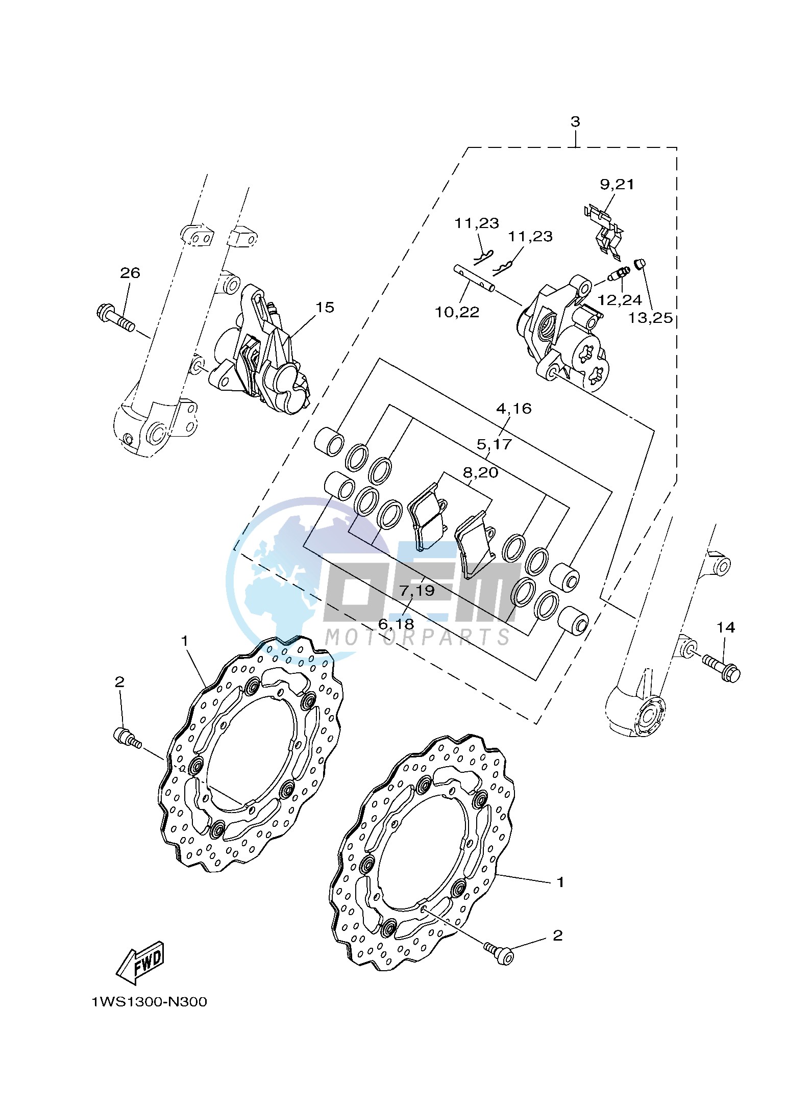 FRONT BRAKE CALIPER