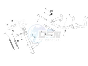 SUPER GTS 125 4T IE ABS-NOABS E3 (EMEA) drawing Stand/s