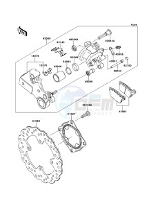 NINJA_ZX-10R ZX1000JEF FR XX (EU ME A(FRICA) drawing Rear Brake