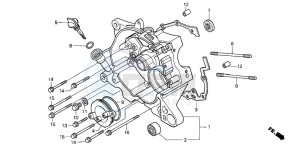 SCV100 LEAD drawing RIGHT CRANKCASE