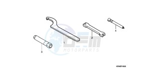 CRF250RD CRF250R Europe Direct - (ED) drawing TOOL