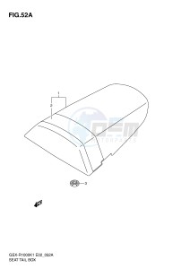 GSX-R1000 (E2) drawing SEAT TAIL BOX (GSX-R1000K2)