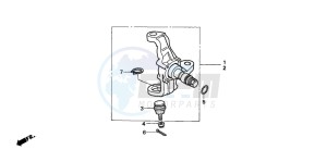 TRX300FW FOURTRAX drawing KNUCKLE (TRX300)