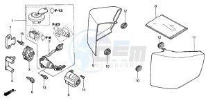 VT750C2 drawing SIDE COVER